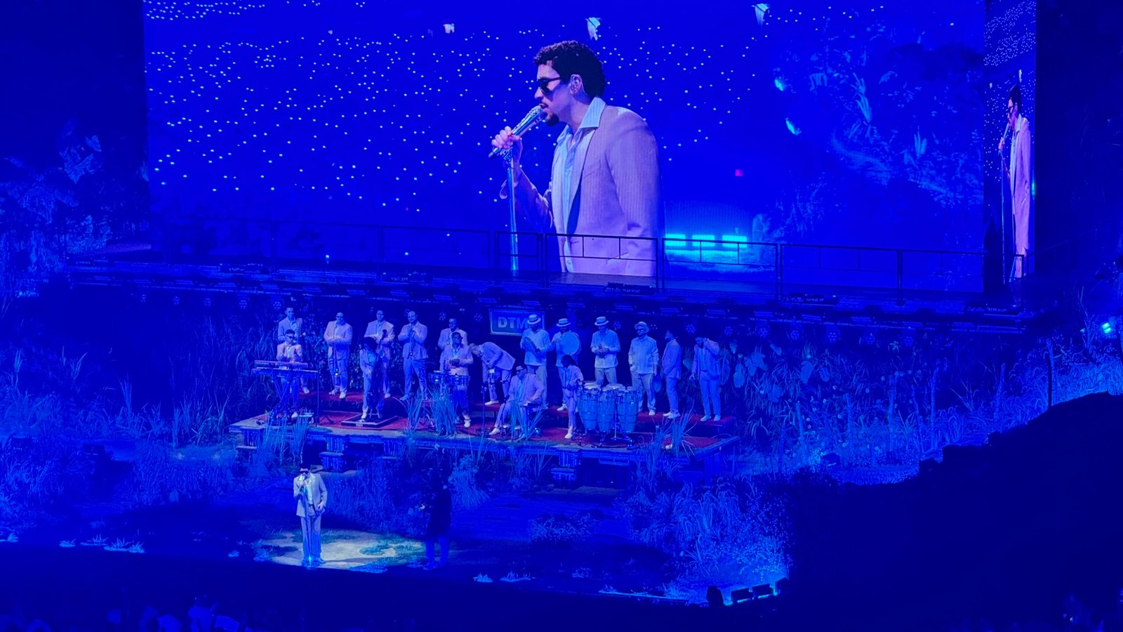 Bad Bunny performing onstage during his Puerto Rico concert residency in September 2025