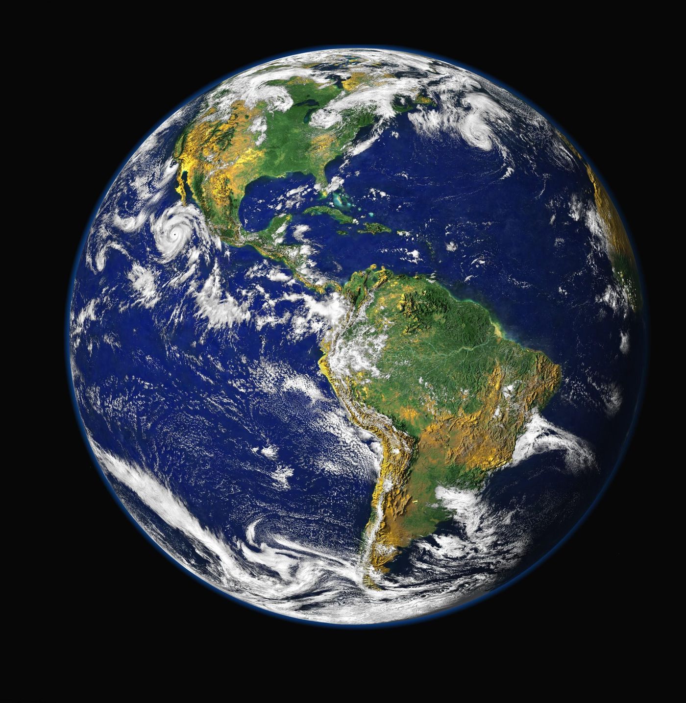 Earth viewed from space in NASA's Blue Marble composite image