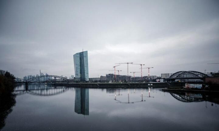 European Central Bank headquarters in Frankfurt, Germany