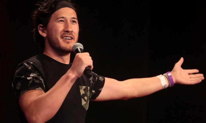 Markiplier speaking to attendees at PAX West in Seattle in 2018