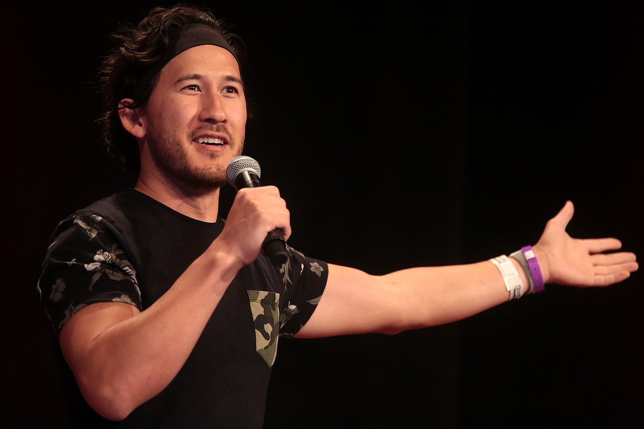 Markiplier speaking to attendees at PAX West in Seattle in 2018