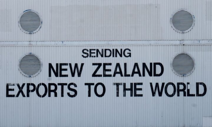 New Zealand export cargo at a wharf illustrating the New Zealand India trade deal