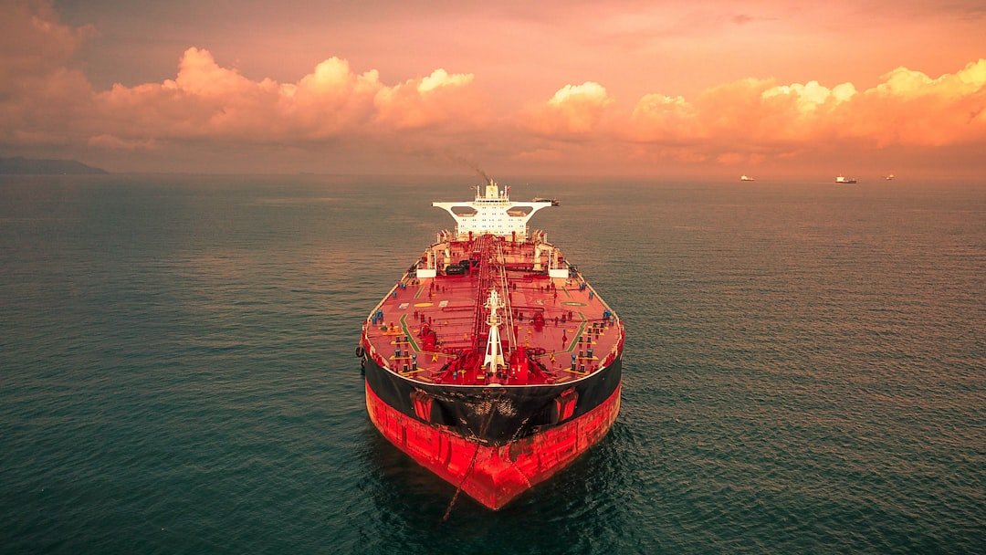Oil tanker at sea, illustrative image for global oil market disruption
