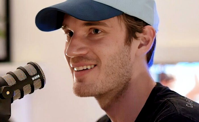 PewDiePie speaking during a 2019 Cold Ones podcast appearance