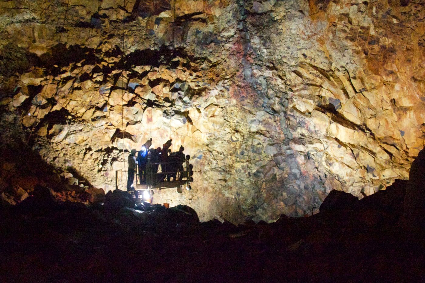 Interior of Þríhnúkagígur volcano in Iceland, the location of Kai Cenat’s September 2026 livestream