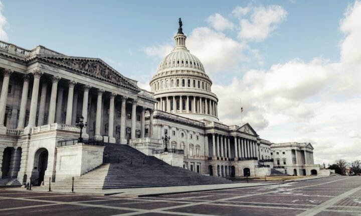 United States Capitol building where senators voted on the U.S. cryptocurrency regulation bill