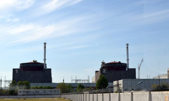 2015 file photograph of the Zaporizhzhia Nuclear Power Plant in Ukraine