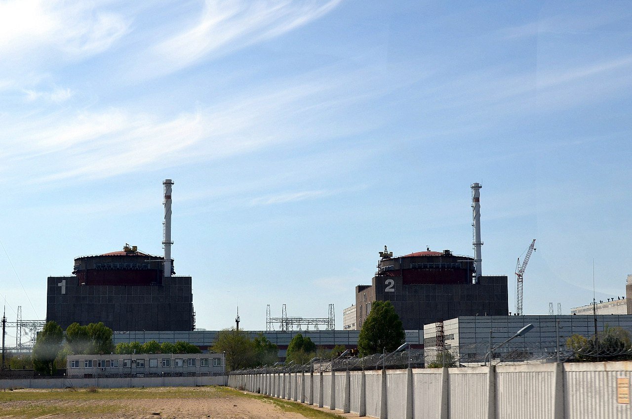 2015 file photograph of the Zaporizhzhia Nuclear Power Plant in Ukraine