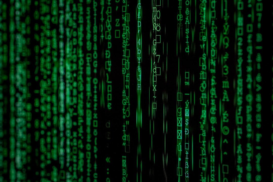 Computer code displayed on a screen, illustrating AI cybersecurity and safety