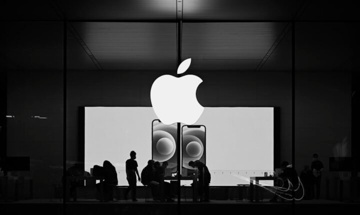 Apple Store exterior in Beijing, used as a file photograph for Apple iPhone Duo coverage