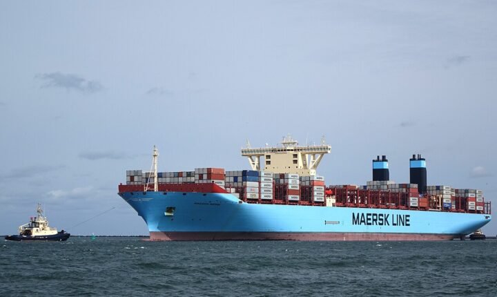 Container ship at sea, illustrating maritime shipping risks