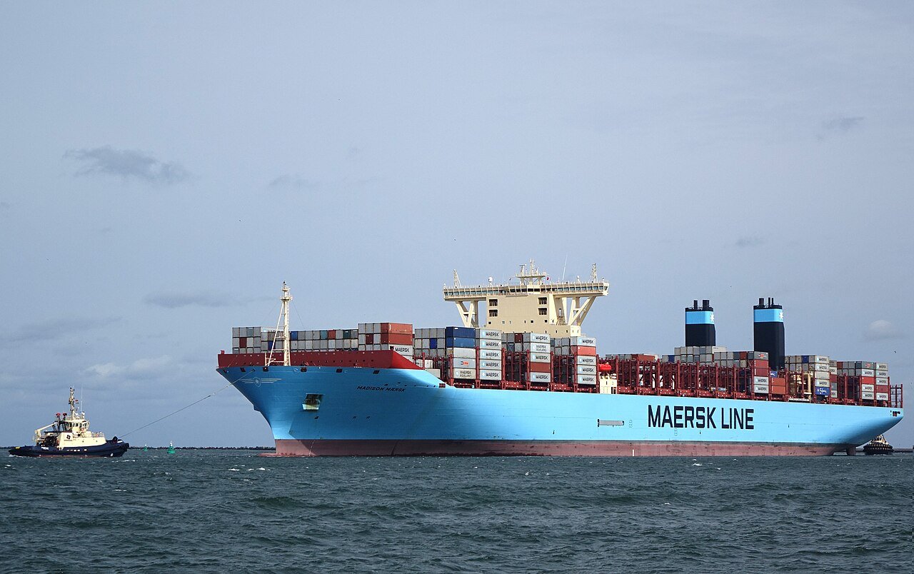 Container ship at sea, illustrating maritime shipping risks