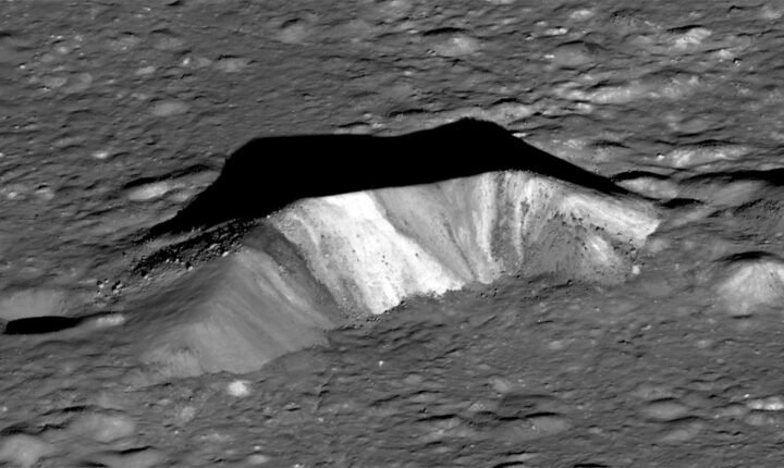 NASA Lunar Reconnaissance Orbiter view of Aristarchus crater on the Moon