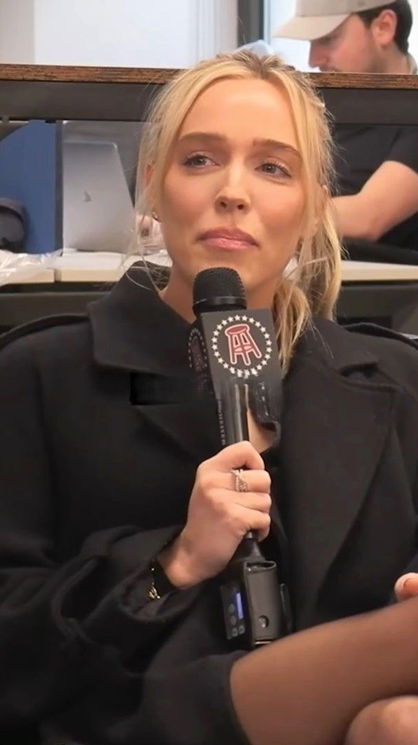 Alex Cooper speaking in an archival Barstool Radio Clips interview frame