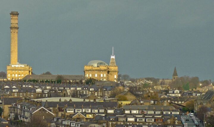 Bradford skyline photographed on December 2, 2015