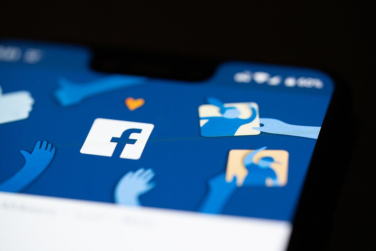Facebook mobile app displayed on an Android smartphone
