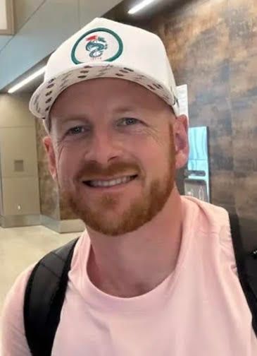 Dude Perfect co-founder Garrett Hilbert at a California airport in July 2023