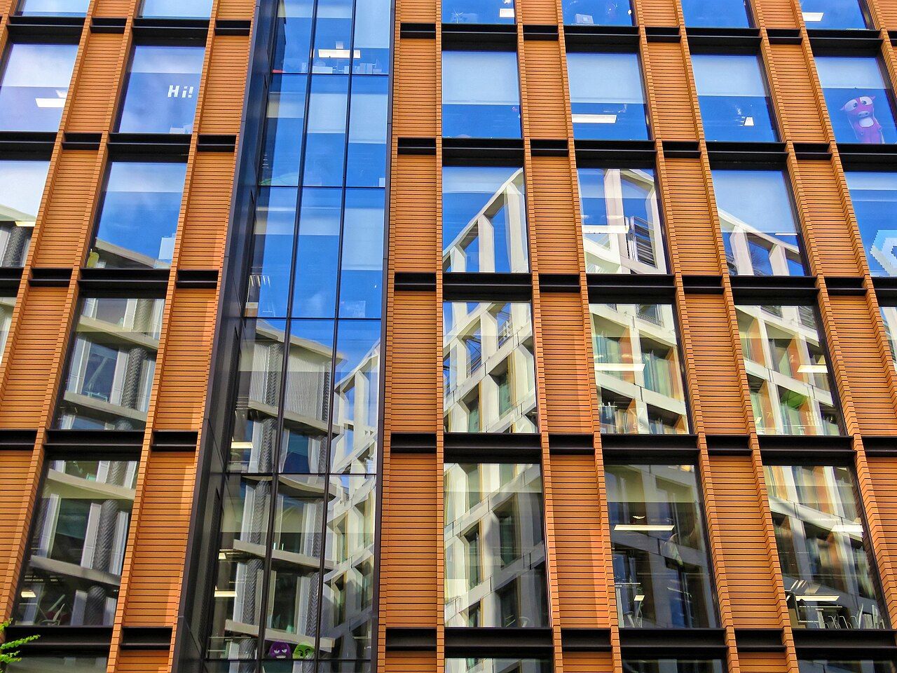 Google and YouTube office building at 6 Pancras Square in London, photographed in March 2019