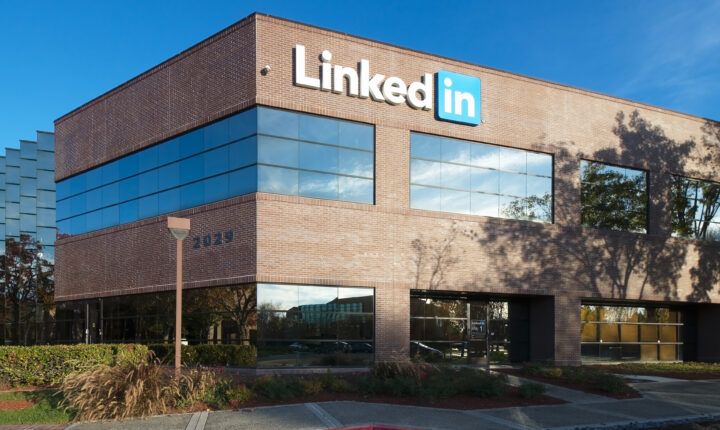 LinkedIn headquarters in Mountain View, California, photographed on November 29, 2015