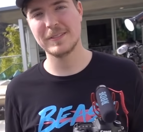 MrBeast in a December 2018 archival video still by Leon Lush.
