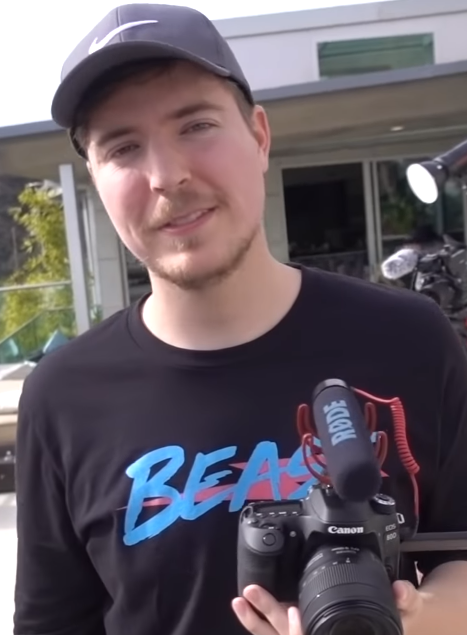 MrBeast in a December 2018 archival video still by Leon Lush.