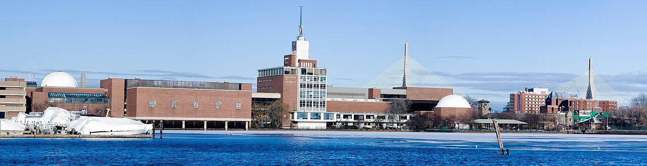 Museum of Science Boston on the Charles River, venue for Mark Rober’s October 2026 live event