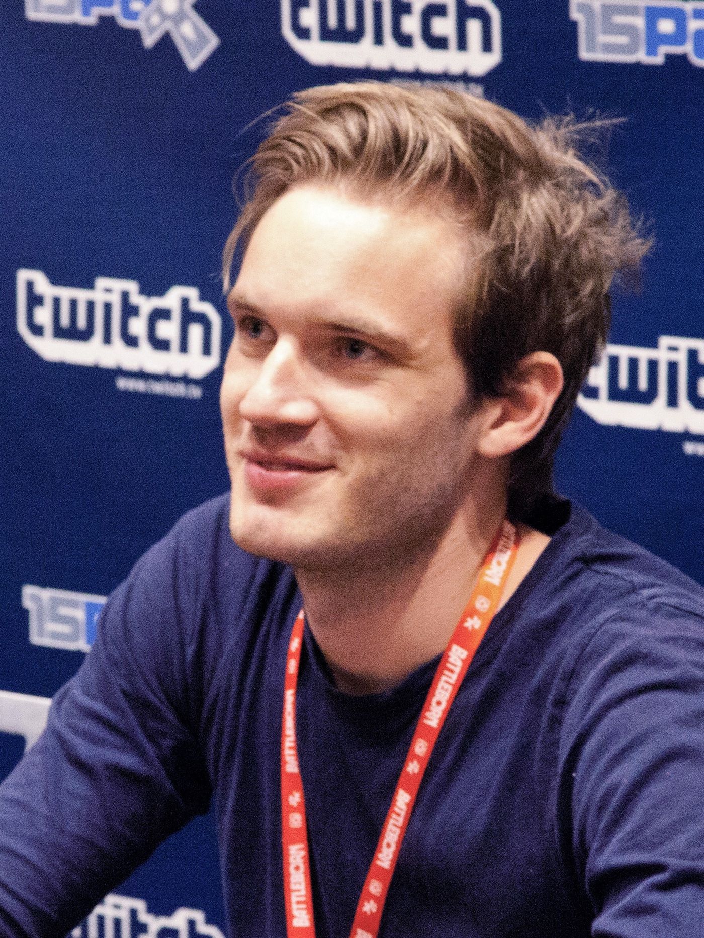 PewDiePie Ajax AI model article with PewDiePie at PAX Prime 2015