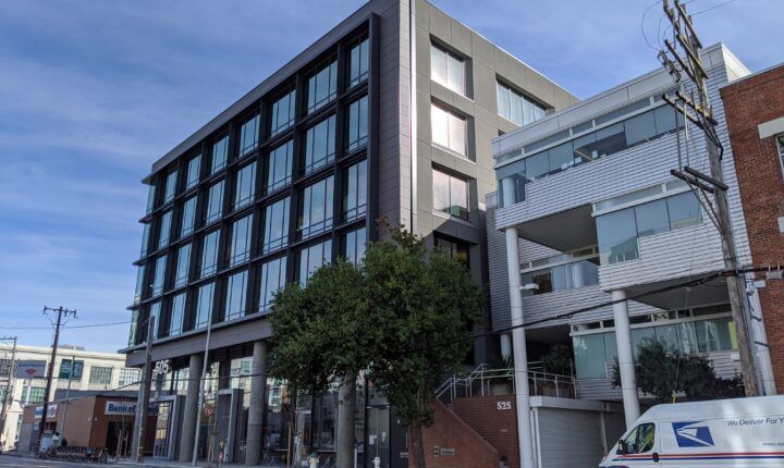 Pinterest headquarters building at 505 Brannan Street in San Francisco, photographed in 2019