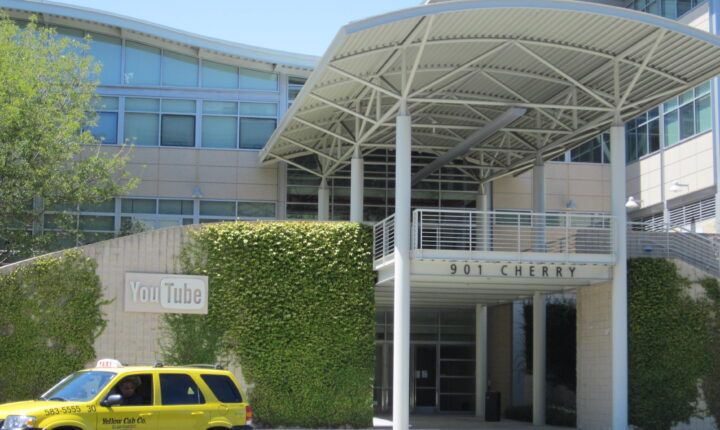 YouTube headquarters building in San Bruno, California, photographed on August 9, 2010.