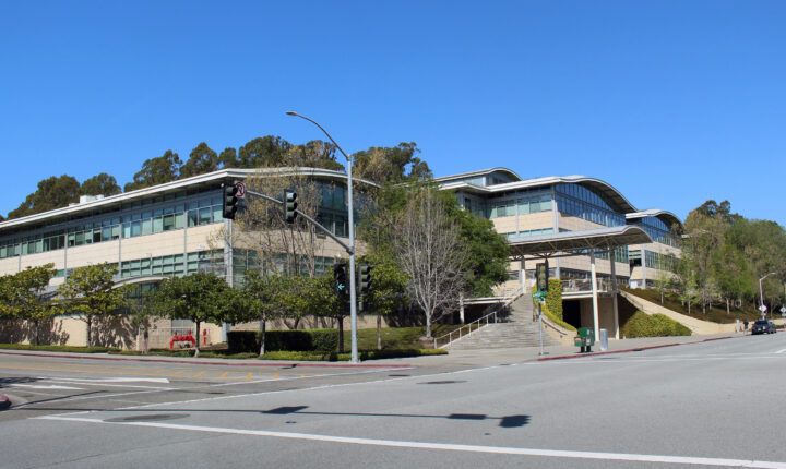 YouTube office building at 901 Cherry Avenue in San Bruno in April 2017