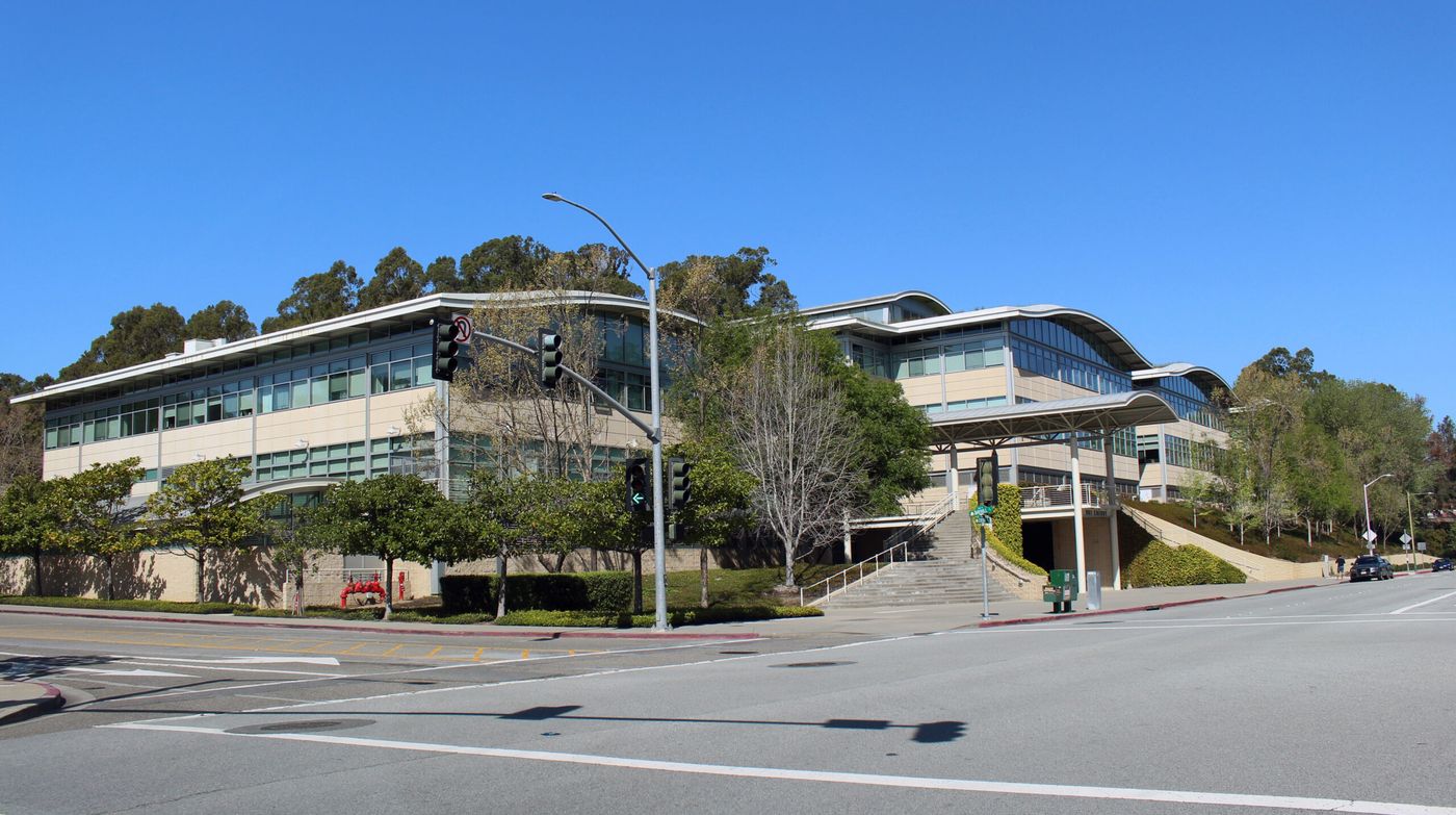 YouTube office building at 901 Cherry Avenue in San Bruno in April 2017
