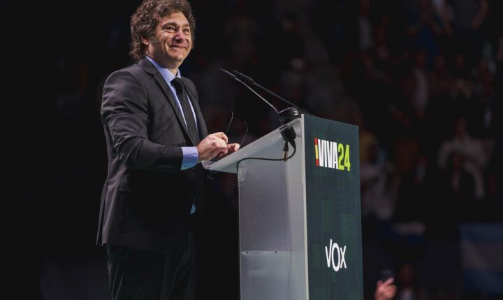 Argentine President Javier Milei, who is pushing tougher Falklands oil sanctions
