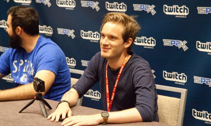 PewDiePie at PAX 2015, years before fans asked is PewDiePie quitting YouTube