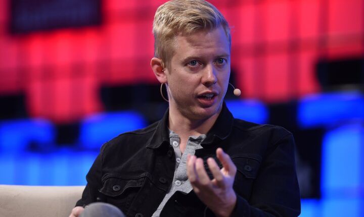 Reddit CEO Steve Huffman speaking on Centre Stage at Web Summit 2017 in Lisbon